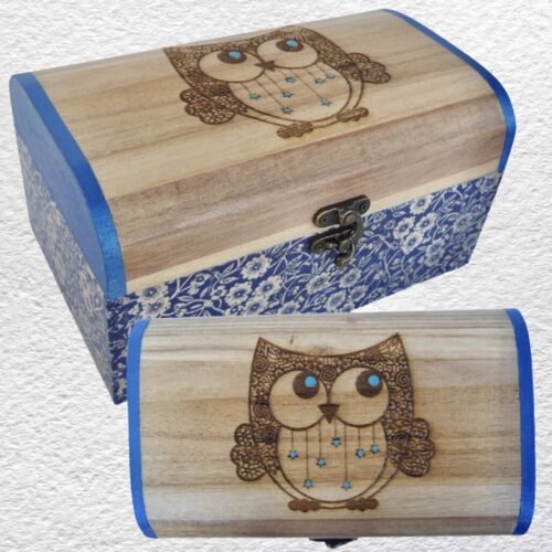 Wooden Keepsake Box 20cm - Owl