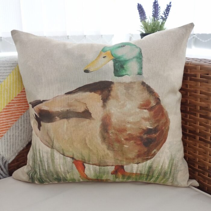 Mallard Duck Cushion | Throw Pillow: 43cm, with pad or cover only - Image 4