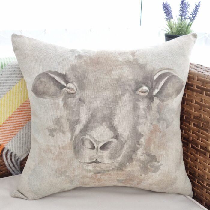 Decorative Cushion 43cm: Ewe Throw Pillow - Image 2