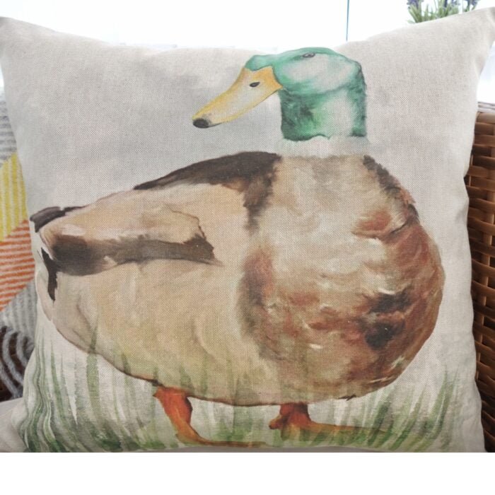 Mallard Duck Cushion | Throw Pillow: 43cm, with pad or cover only - Image 2