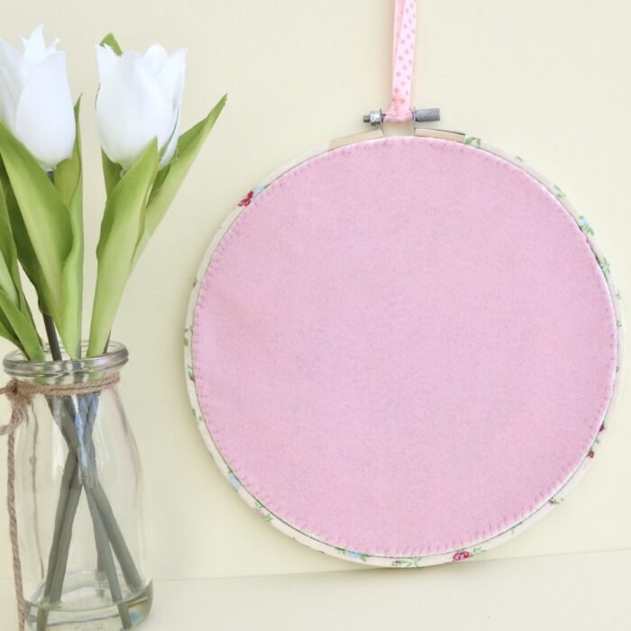Embroidery Hoop Art 20cm: Blue Butterfly - Image 4
