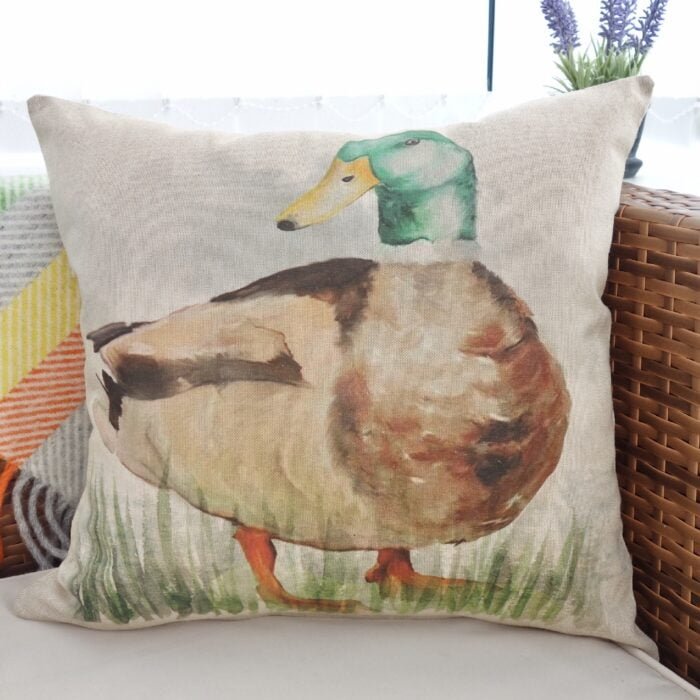 Mallard Duck Cushion | Throw Pillow: 43cm, with pad or cover only