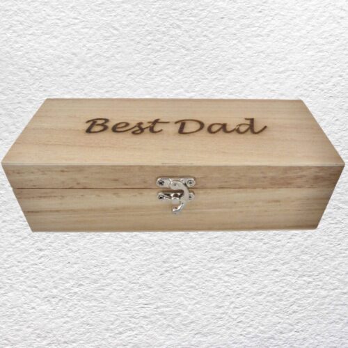 Decorated Wooden Keepsake, Trinket, Jewellery Box 23.5cm: Dad