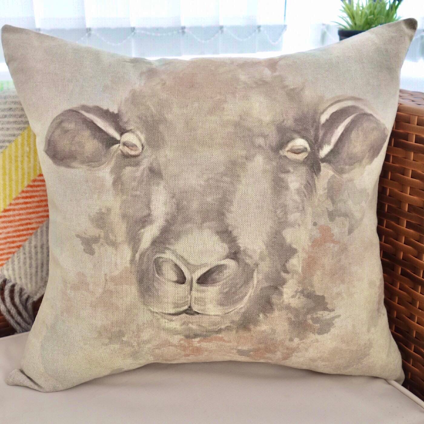 Scatter Cushion / Throw Pillow 43cm: Sheep