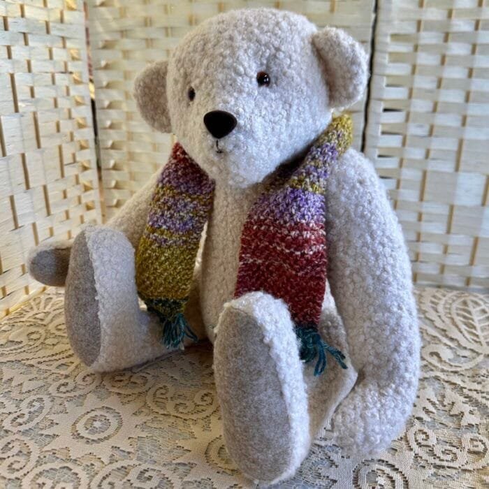 Collectable Artist Bear - Arthur: 50cm in Wool Mix Boucle - Image 3