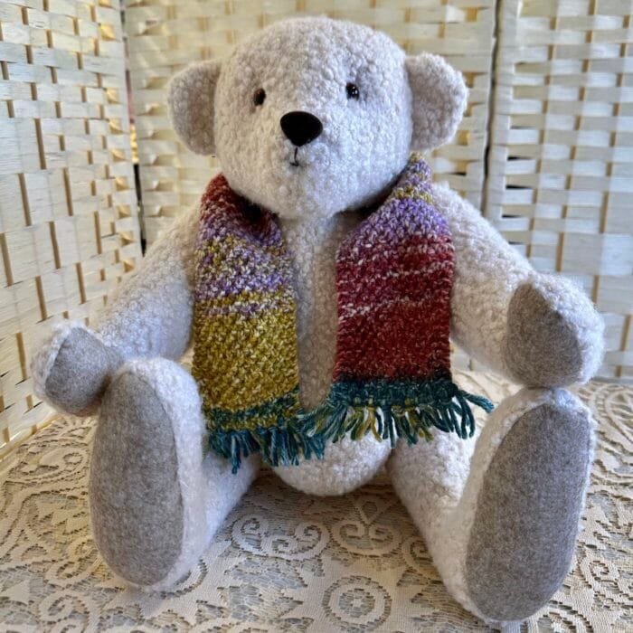 Collectable Artist Bear - Arthur: 50cm in Wool Mix Boucle - Image 4