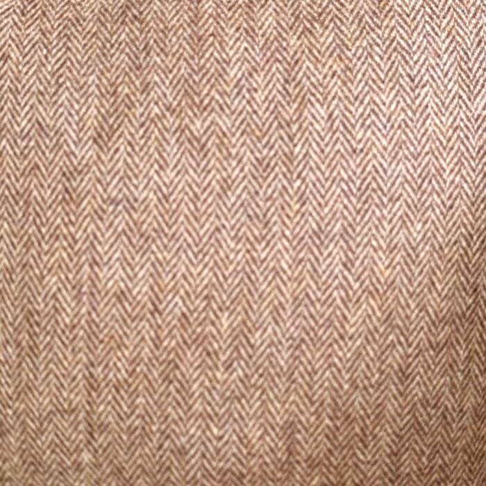 Wool Tweed Cushion, 46cm Acorn Brown - Image 3