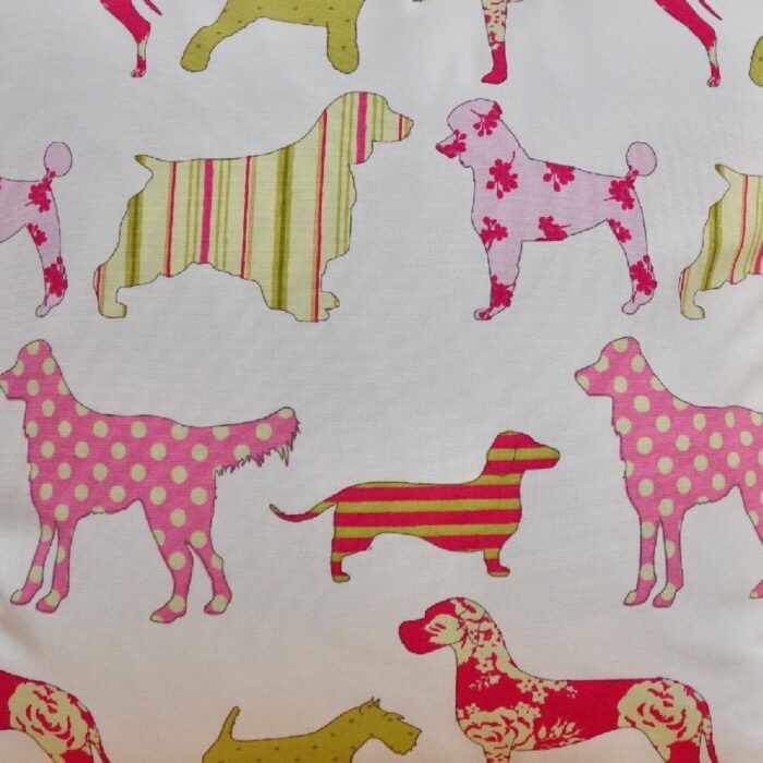Pink Dogs: Scatter Cushion 43cm, with pad - Image 4
