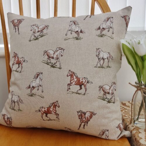 Horses: Scatter Cushion 43cm, with pad