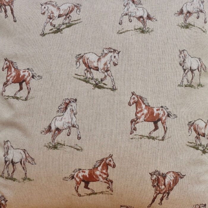 Horses: Sofa Pillow 17”(43cm) Square Decorative Feature Cushion - Image 4