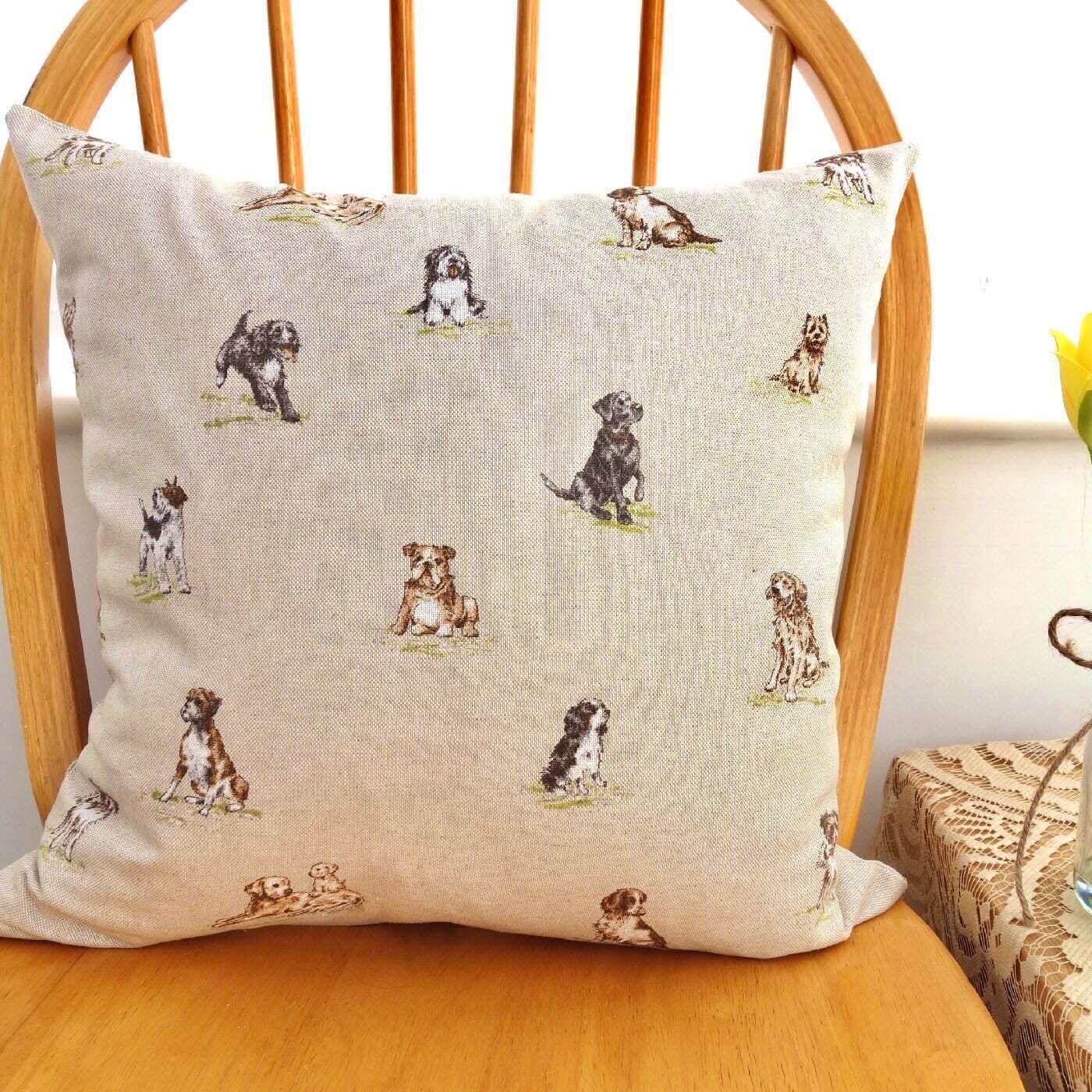 Scatter Cushion / Throw Pillow 43cm: Dogs