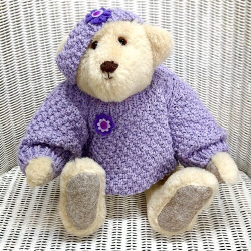Rose: Dressed Artist Bear, Collectable Teddy Bear 35cm