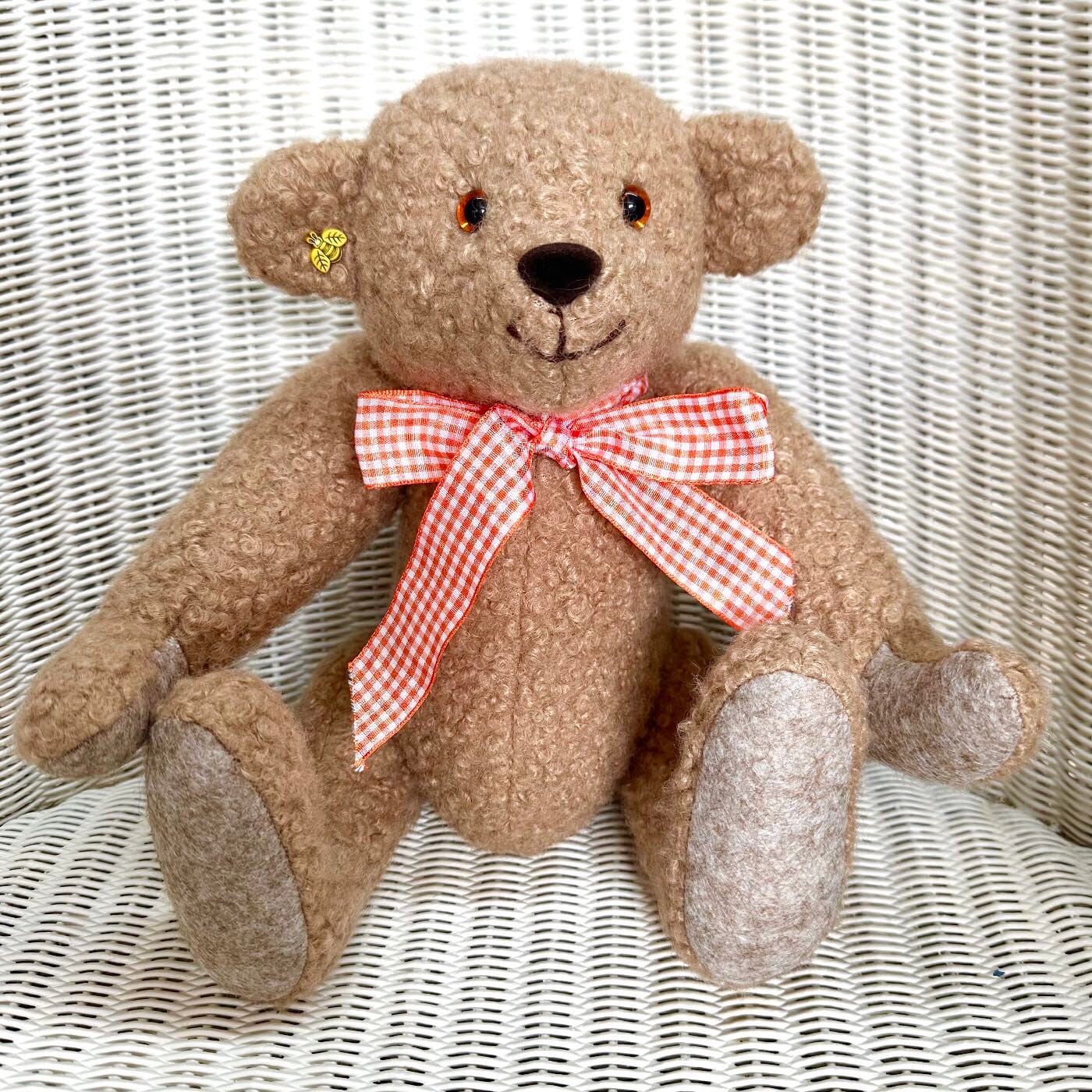 Ralph: Collectable Artist Bear 32cm, in Beige Boucle fabric