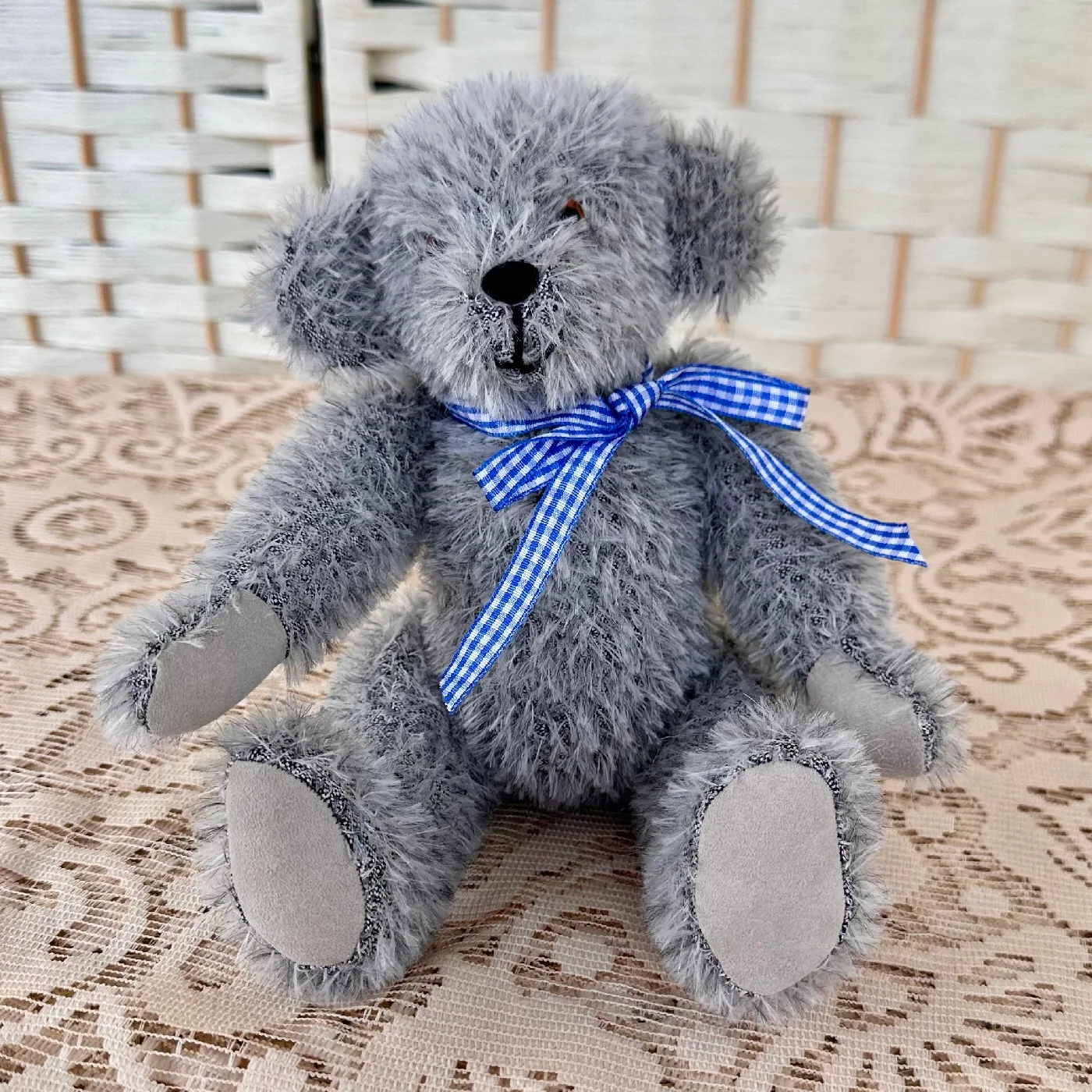 Collectable Artist Bear: Giles, Handmade Mohair Bear 25cm