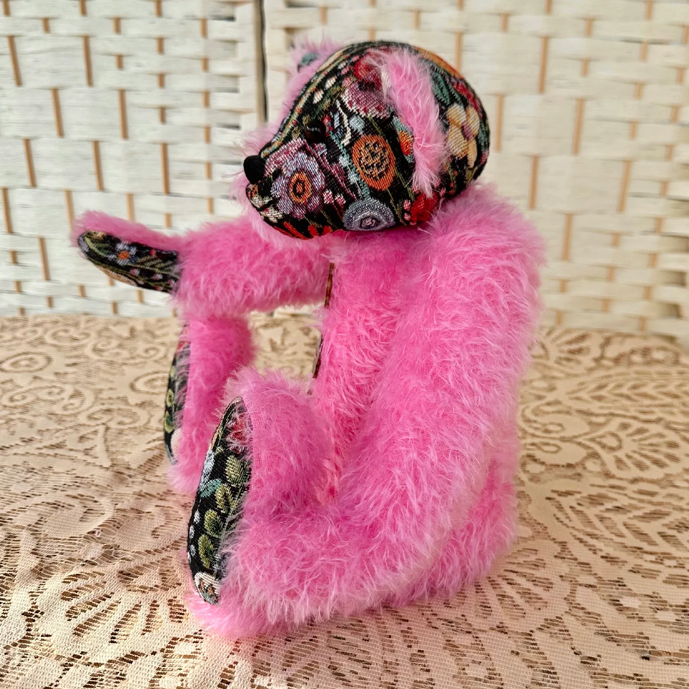 Collectable Artist Bear: Phoebe, Handmade Mohair Bear 40cm - Image 3